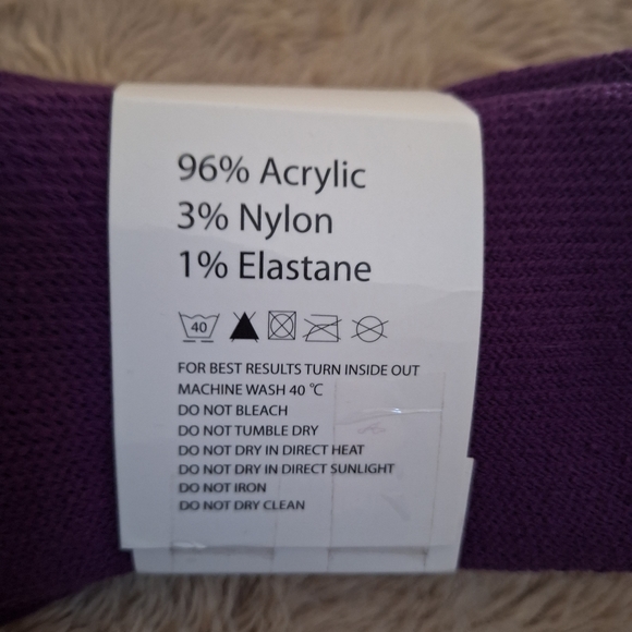 High Camp Thermal Purple Socks NWT - Picture 3 of 6
